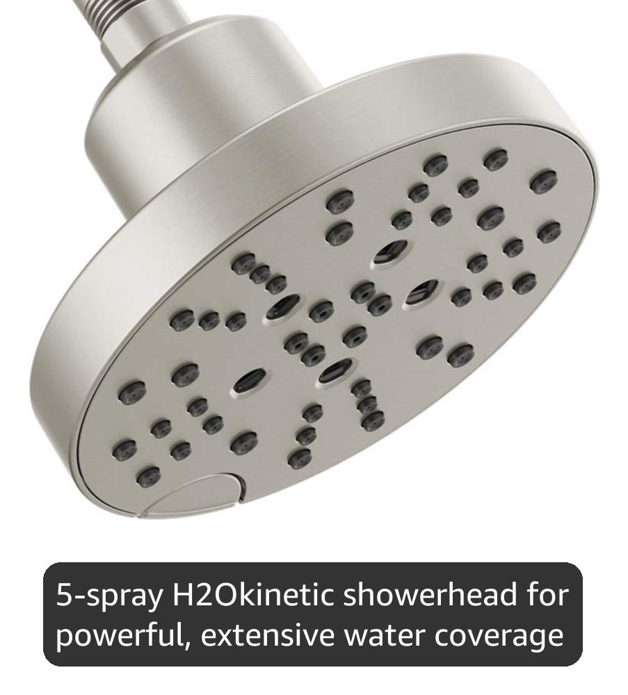 Delta Nicoli 14 Series H2Okinetic Shower Faucet Set, Brushed
